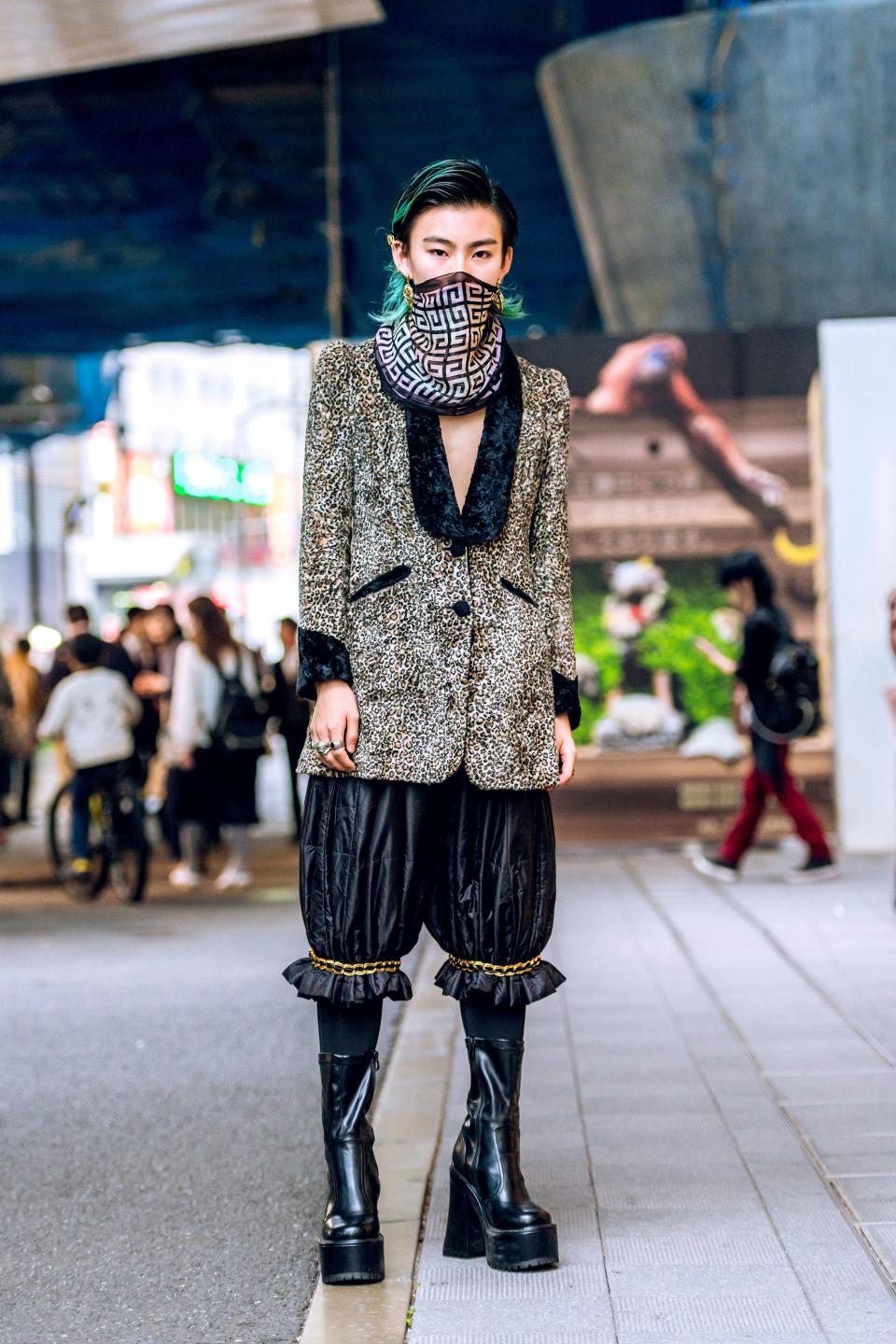 This season at Tokyo Fashion Week, the Japanese capital’s boldest peacocks offered much to marvel at above the neck.