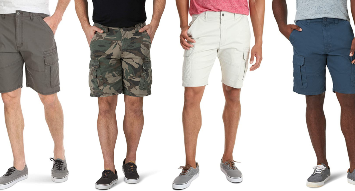 These traditional cargo-style shorts from Wrangler were built for versatility and comfort. (Photos via Amazon)