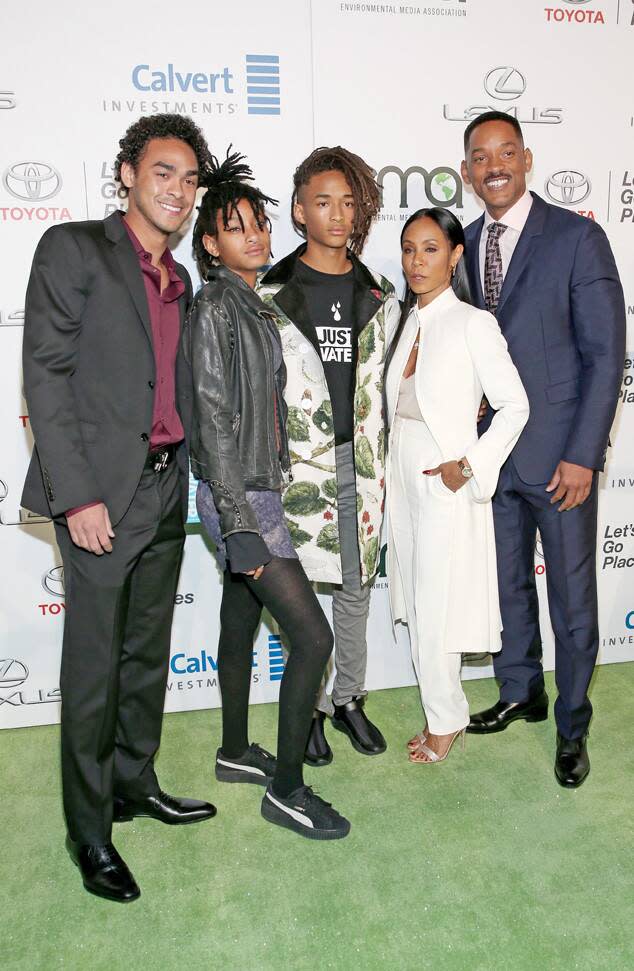 Trey Smith, Willow Smith, Jaden Smith, Jada Pinkett Smith, Will Smith