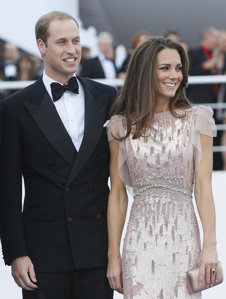 The Duchess of Cambridge glowed in a Jenny Packham gown as she arrived at a London charity event on June, 9, 2011. 