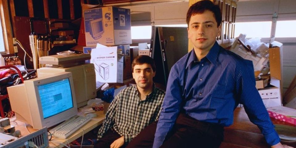 segey brin larry page 1998 google