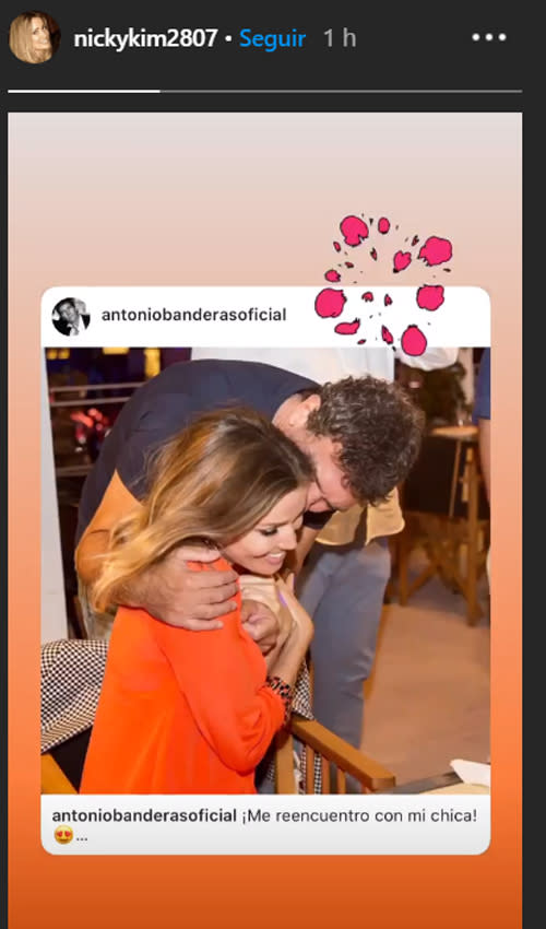 Antonio Banderas y Nicole Kimpel