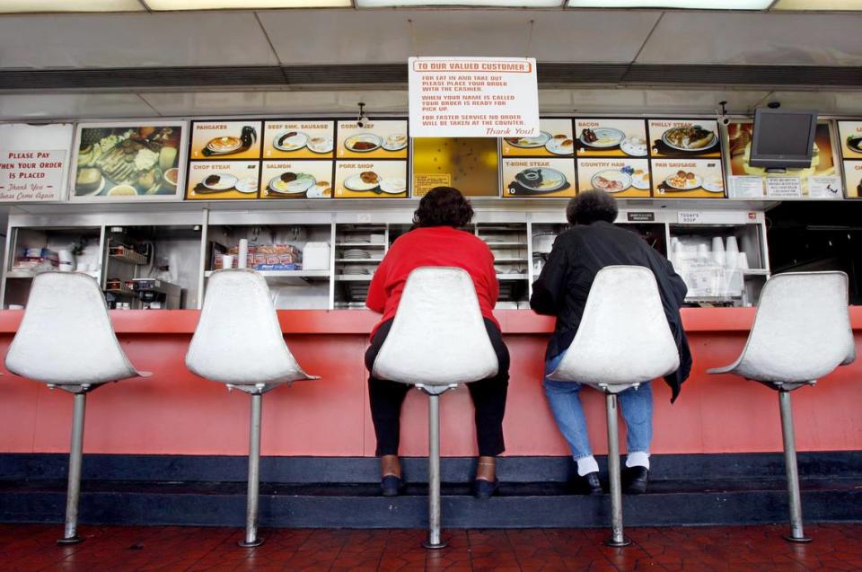 In 2008, customers at the counter at the last surviving Royal Castle at Northwest 79th Street and 27th Avenue.