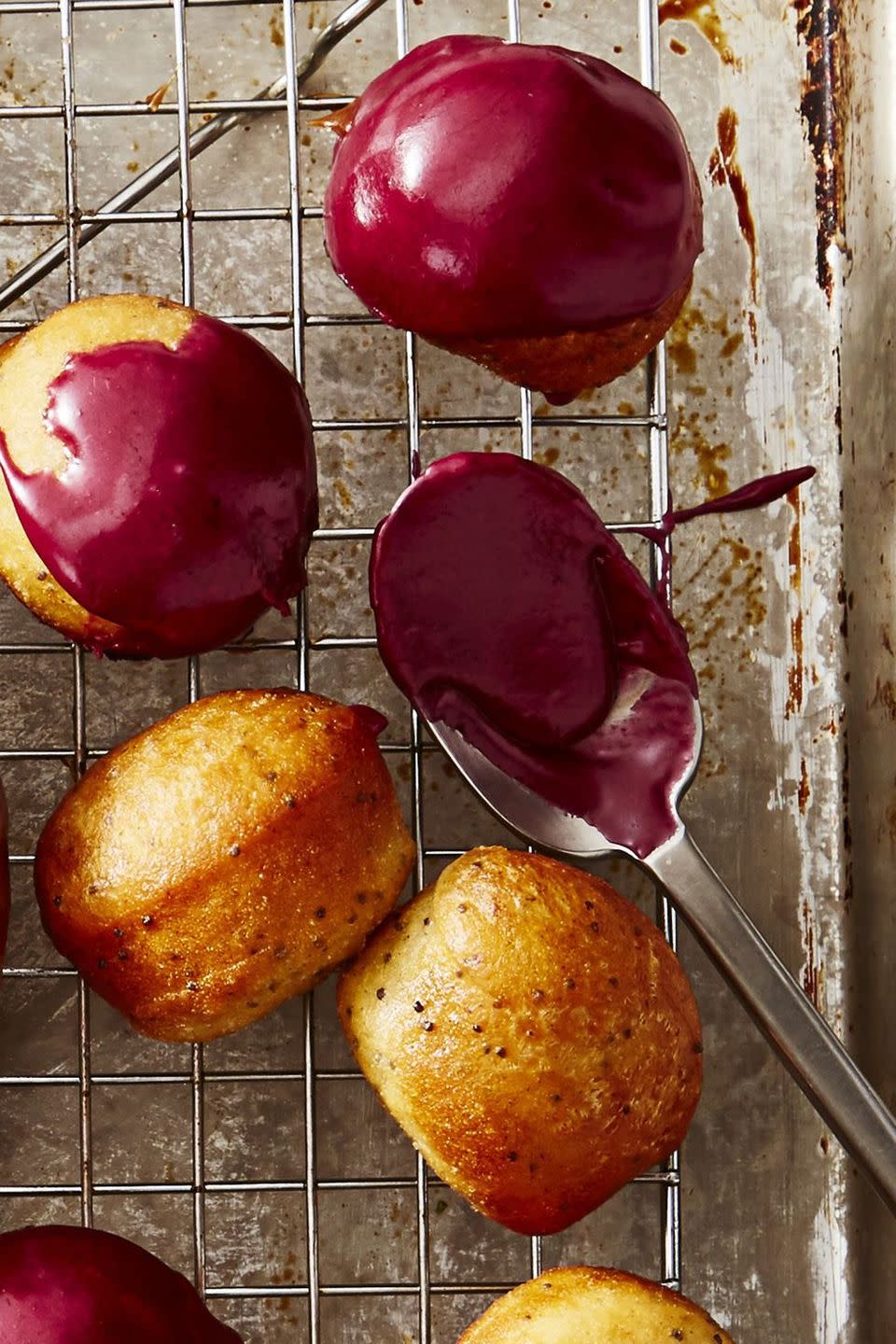 blueberry cardamom donut holes