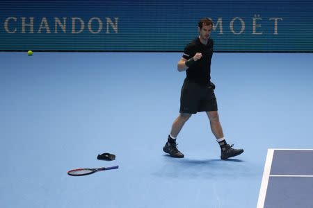 Tennis Britain - Barclays ATP World Tour Finals - O2 Arena, London - 20/11/16 Great Britain's Andy Murray celebrates winning the final against Serbia's Novak Djokovic Action Images via Reuters / Paul Childs Livepic