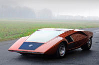 <p>The seventies was the decade of <strong>The Wedge</strong> and this was one of the wedgiest concepts ever dreamed up. It was also one of the lowest at just <strong>83cm</strong>.</p><p>Another Marcello Gandini confection, the <strong>Stratos Zero </strong>featured a <strong>115bhp 1.6-litre </strong>V4 from the Lancia Fulvia, so was rather slower than it looked. But it ushered in a design theme that was to dominate supercar design for the next <strong>15 years </strong>or so.</p>