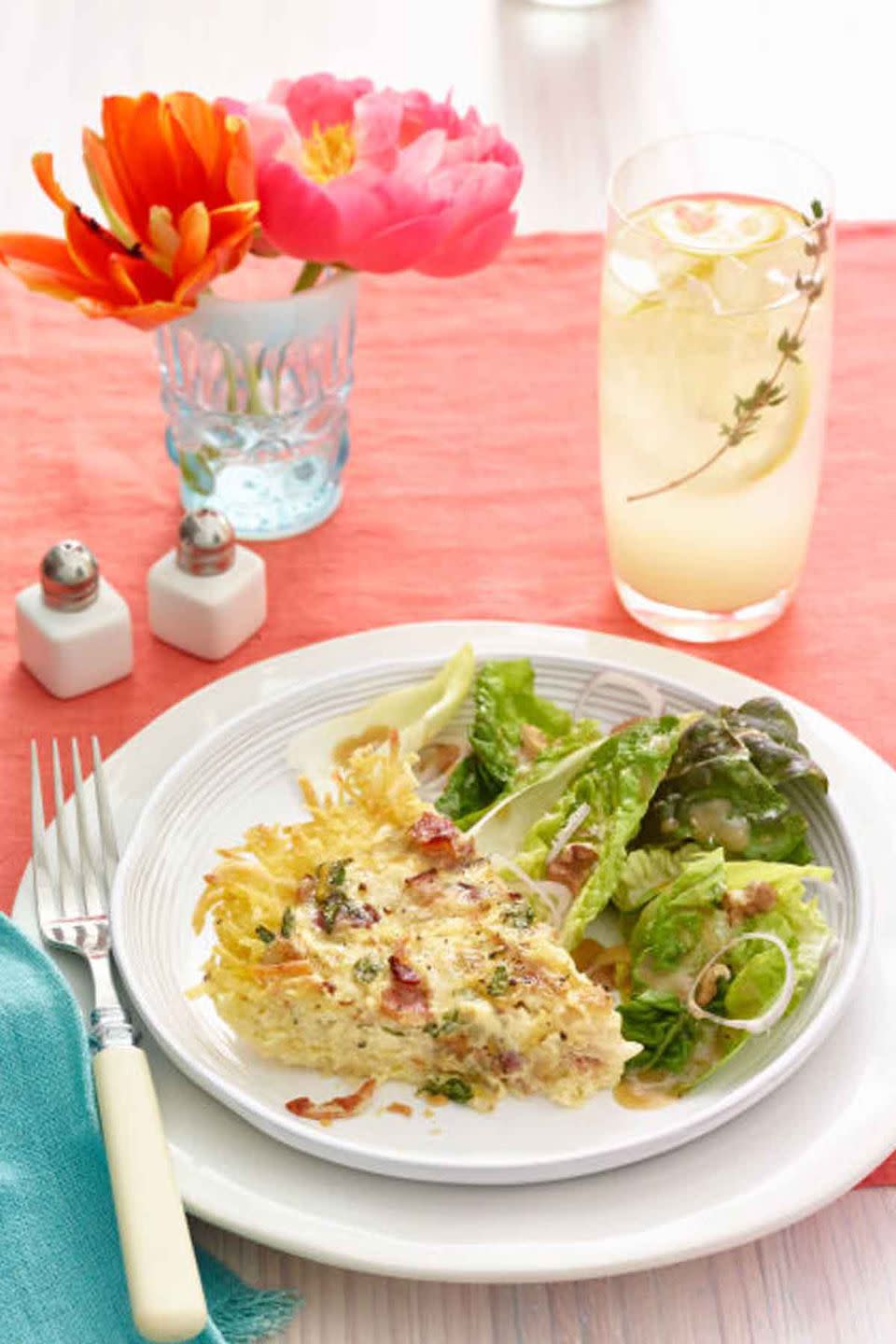 Spring Salad with Mint, Walnuts, and Parmesan