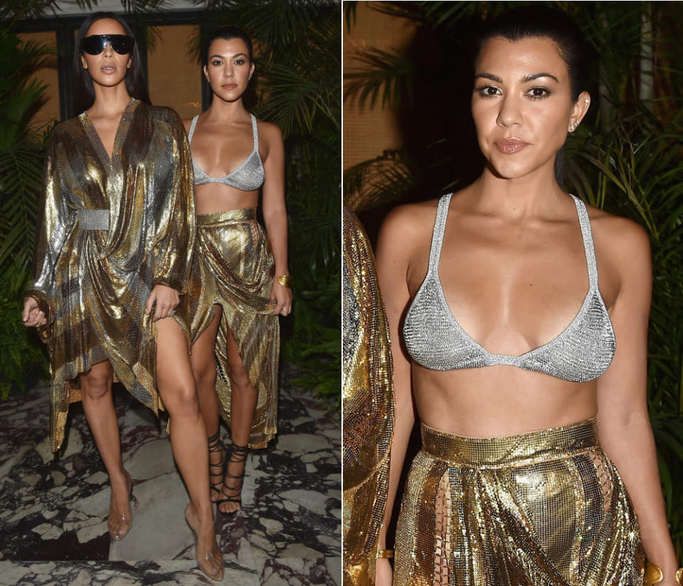 … in den Vordergrund drängte – neben ihrer Schwester Kourtney sah sie trotzdem fast schon jungfräulich aus. Die war nämlich im Balmain-BH zur Party gekommen! Weitere Highlights aus Paris findet ihr hier …  (29. September 2016, Bilder: Getty Images)