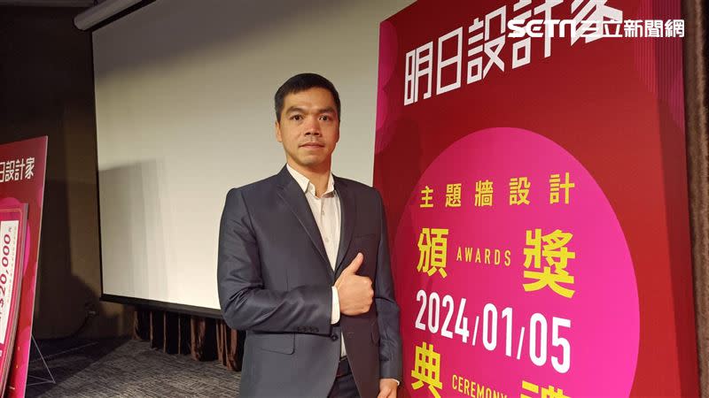 許連晉表示，皇普今年預計推出四大案，因應成本變化，皆採「邊建邊售」模式銷售。（圖／記者陳韋帆攝影）