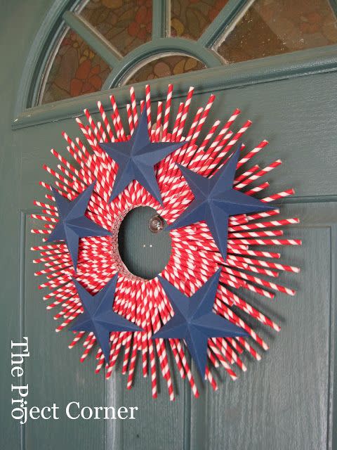 Paper Straw Wreath