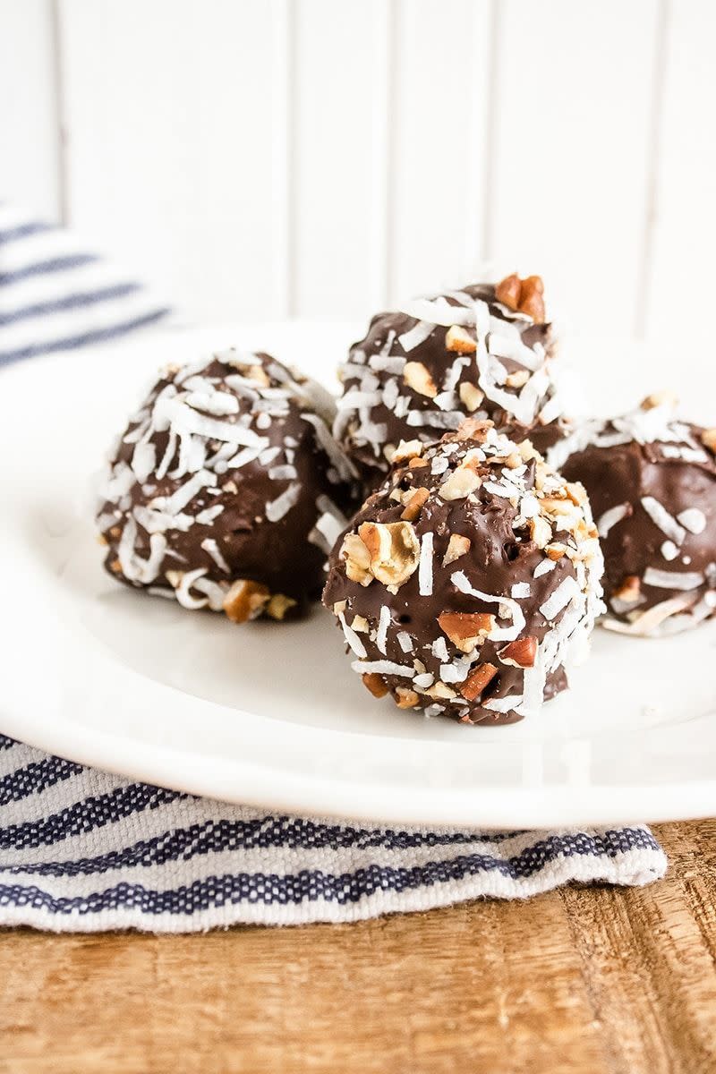 German Chocolate Cake Balls