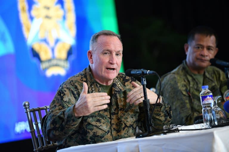 Le lieutenant-général William Jurney, commandant des forces du Corps des Marines des États-Unis dans le Pacifique, le 22 avril 2024, à Manille, aux Philippines (TED ALJIBE)