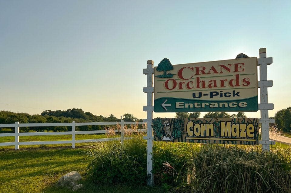 Crane Orchards U-Pick and Corn Maze, located at 6054 124th Ave. in Fennville, Michigan.