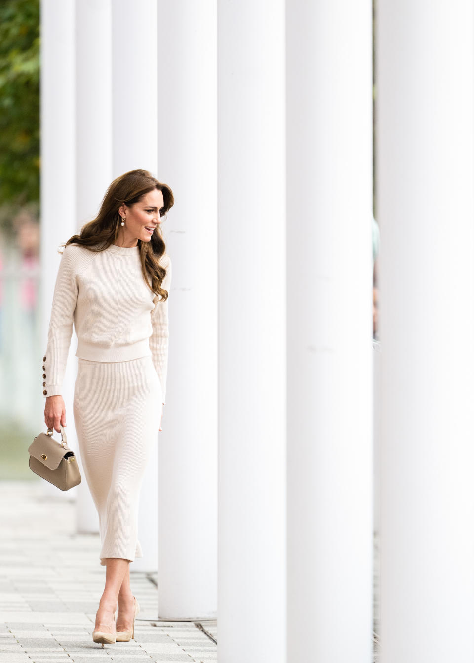 Catherine, Princess of Wales/ Kate Middleton visits Nottingham Trent University on October 11, 2023 in Nottingham, England