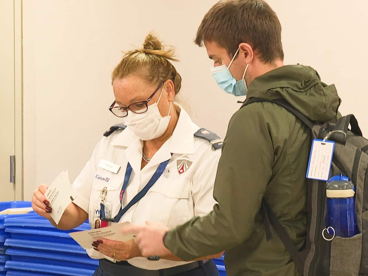 Charlottetown Airport officials are reminding travellers to brush up on the rules to help avoid further delays. (Steve Bruce/CBC - image credit)