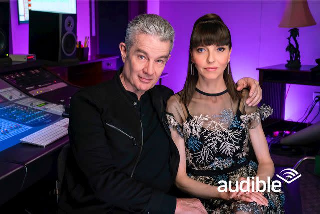 <p>Courtesy of Audible</p> James Marsters and Juliet Landau