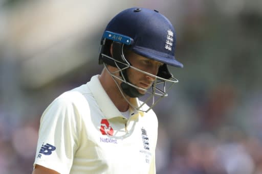 England's captain Joe Root was out for just 28 runs during his side's second innings at Edgbaston