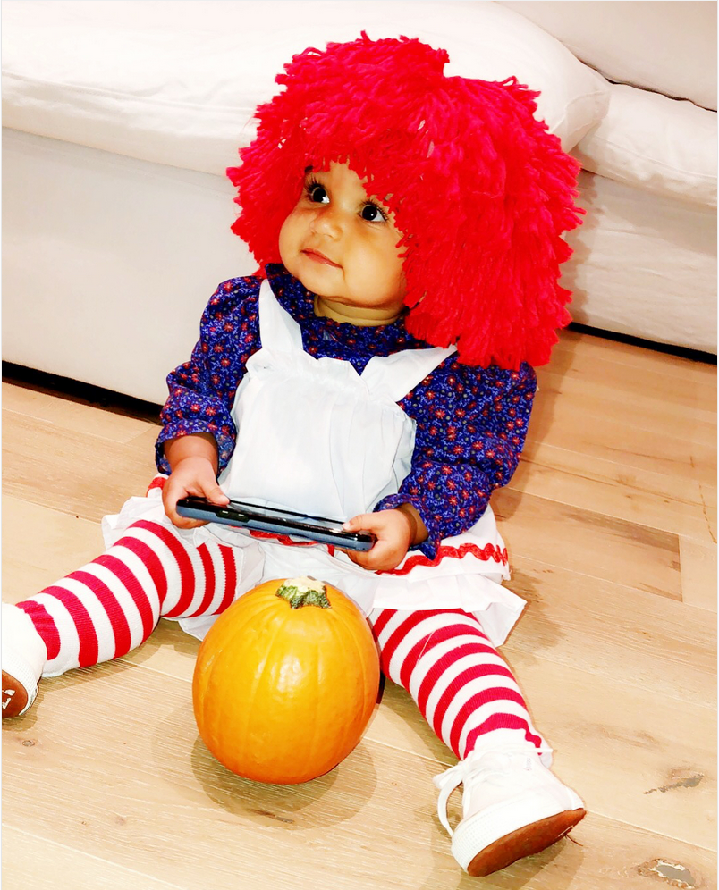<p>What a doll! For her first Halloween, Baby Dream went as the classic Raggedy Ann. Rob Kardashian’s daughter is also getting ready to celebrate her first birthday on Nov. 10, and we can’t wait see what kind of extravaganza that is going to be. (Photo: <a rel="nofollow noopener" href="https://www.instagram.com/p/Ba7ozI6lSXF/?taken-by=blacchyna" target="_blank" data-ylk="slk:Blac Chyna via Instagram;elm:context_link;itc:0;sec:content-canvas" class="link ">Blac Chyna via Instagram</a>) </p>