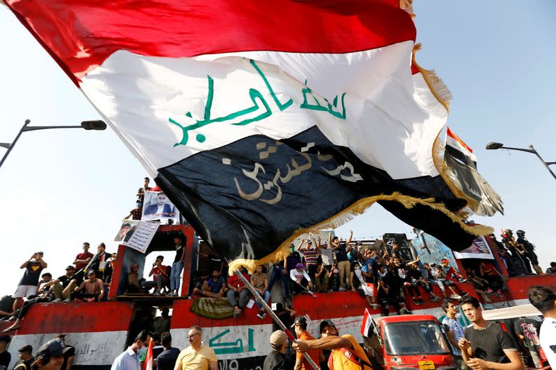 Iraqis take to the streets on protest anniversary