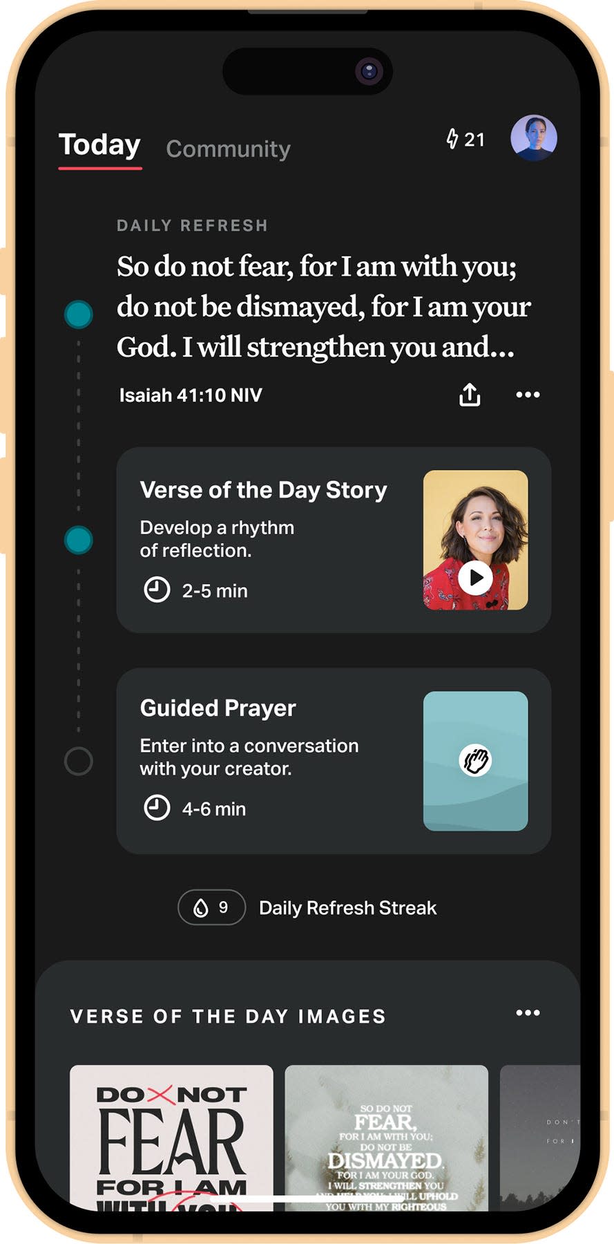 An image from the YouVersion Bible App is shown. [Provided]