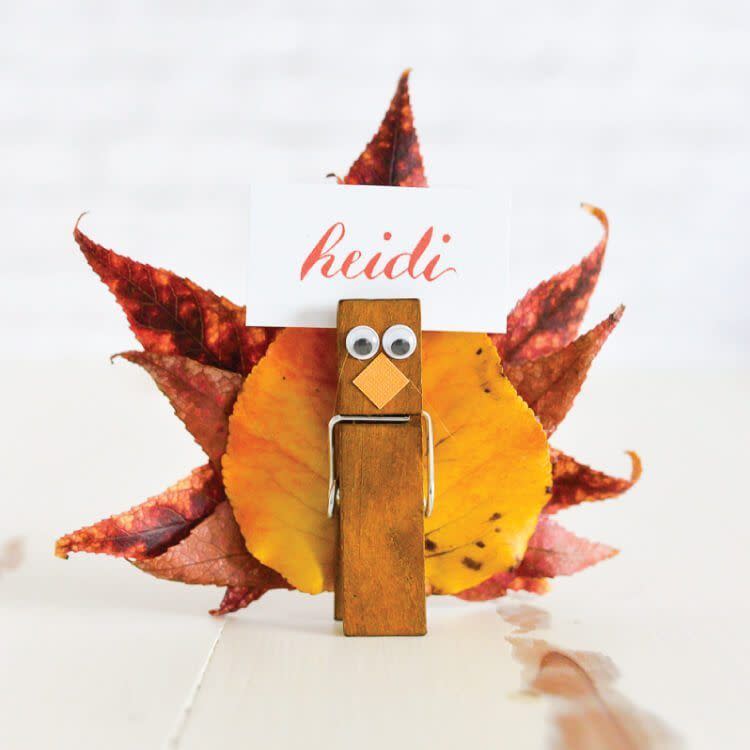 Cute Turkey Place Card