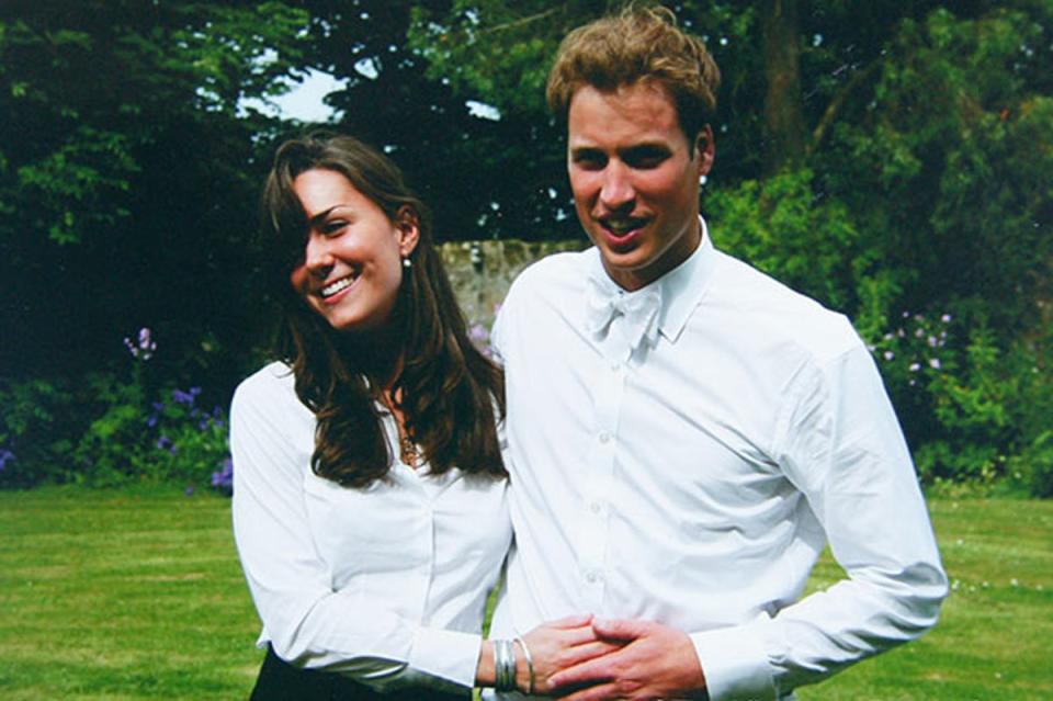 Kate Middleton and Prince William on the day of their graduation ceremony at St Andrew's University  in St Andrew's on June 23, 2005 (Middleton Family/Clarence House via GettyImages)