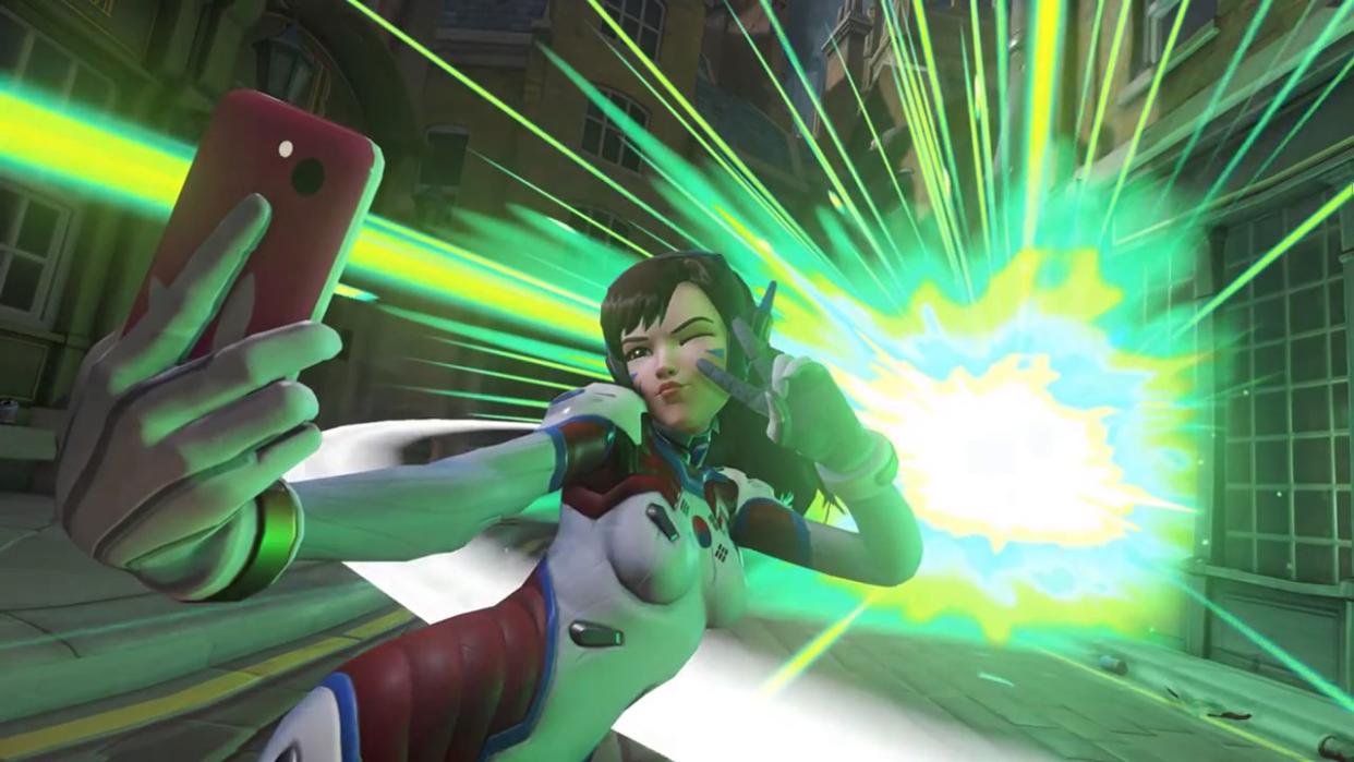 D.Va will now be taking selfies all over Heroes of the Storm's PTR (Blizzard)