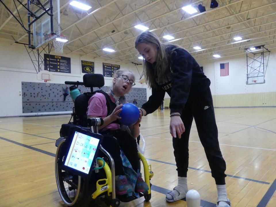Students in the Mentor Physical Education class often build friendships beyond the classroom.