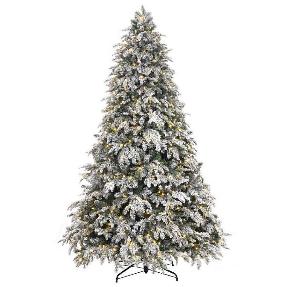 <p><strong>Home Accents Holiday</strong></p><p>homedepot.com</p><p><strong>$299.00</strong></p><p><a href="https://go.redirectingat.com?id=74968X1596630&url=https%3A%2F%2Fwww.homedepot.com%2Fp%2FHome-Accents-Holiday-7-5-ft-Pre-Lit-LED-Flocked-Mixed-Pine-Artificial-Christmas-Tree-with-500-Warm-White-Lights-2397120HDC%2F301684566&sref=https%3A%2F%2Fwww.redbookmag.com%2Flife%2Fg34761796%2Fbest-artificial-fake-christmas-trees%2F" rel="nofollow noopener" target="_blank" data-ylk="slk:BUY IT HERE;elm:context_link;itc:0;sec:content-canvas" class="link ">BUY IT HERE</a></p><p>A flocked Christmas tree is one that appears to have artificial snow along the branches. This 7.5 foot masterpiece has added white texture scattered on the branches to bring the outdoors in, turning your living room into a true winter wonderland.</p>