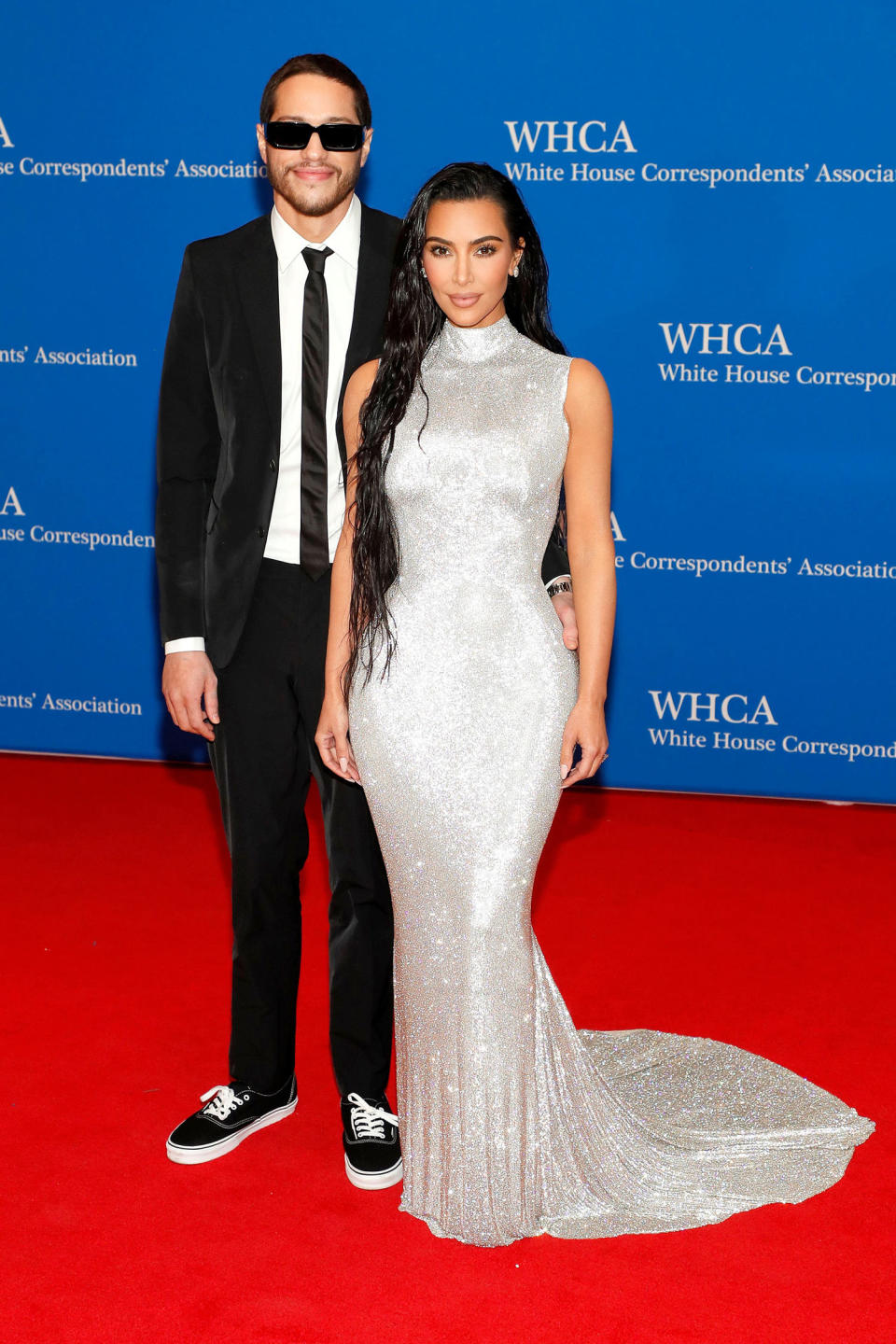 Pete Davidson and Kim Kardashian attend the 2022 White House Correspondents' Association Dinner at Washington Hilton on April 30, 2022 in Washington, DC. (Paul Morigi / Getty Images)