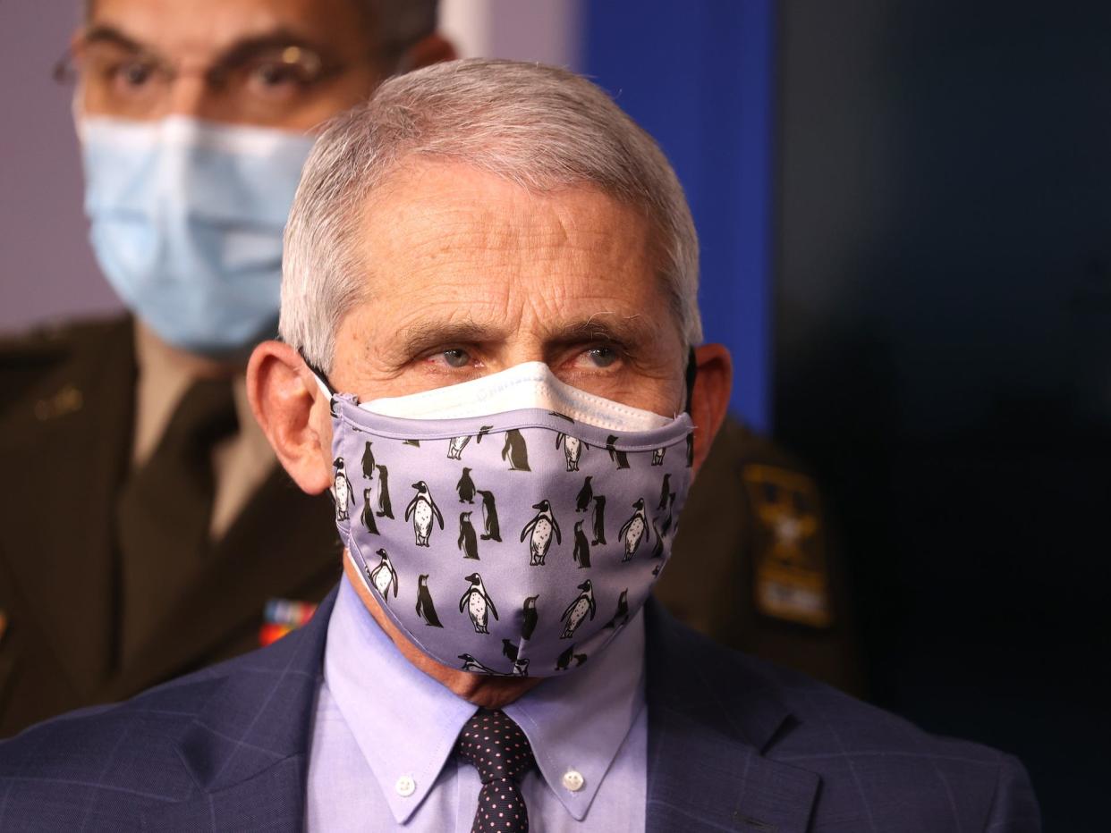 fauci double mask