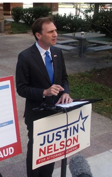 Justin Nelson, campaigning for Texas attorney general in 2018, lost that race by 3.7 percentage points as most of the attention went to the U.S. Senate race between Ted Cruz and Beto O'Rourke.