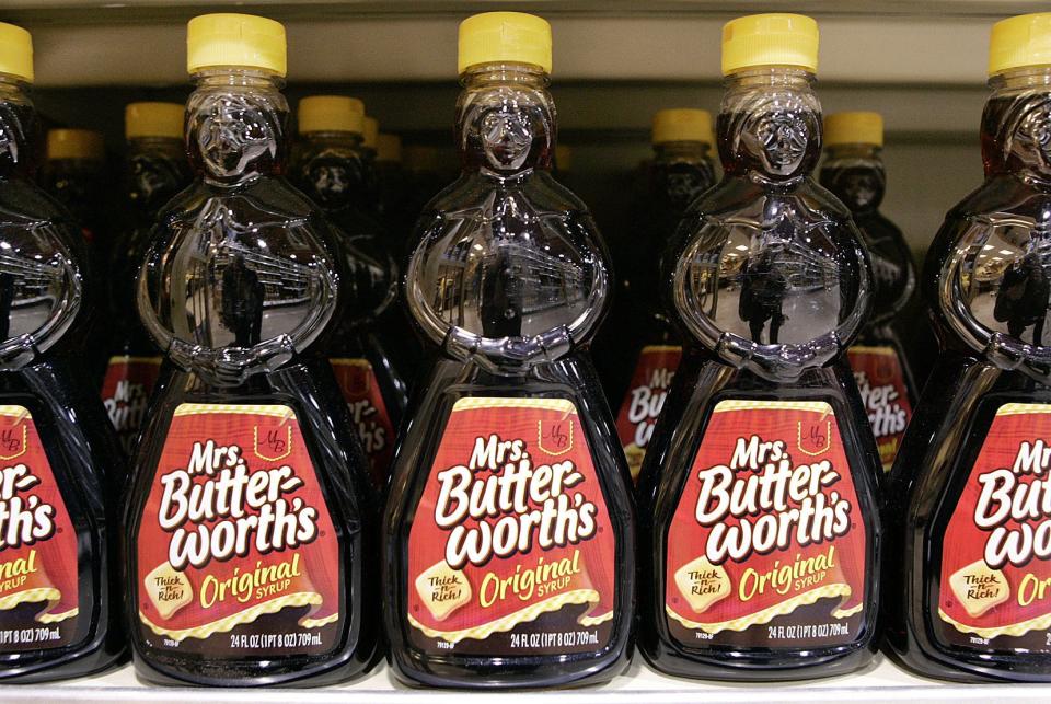 Conagra Brands announced it has “begun a complete brand and packaging review on Mrs. Butterworth's.”