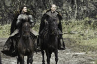 Richard Madden and Michael McElhatton in the "Game of Thrones" Season 3 premiere, "Valar Dohaeris."