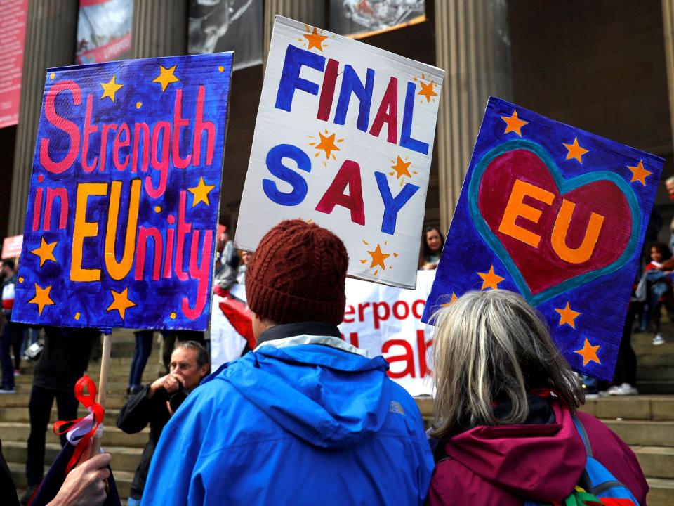 Brexit march - LIVE: 'Over half a million protesters' head to parliament to demand People's Vote on final deal