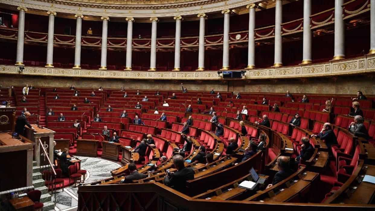 L'hémicycle de l'Assemblée nationale le 28 avril 2020 (illustration) - AFP