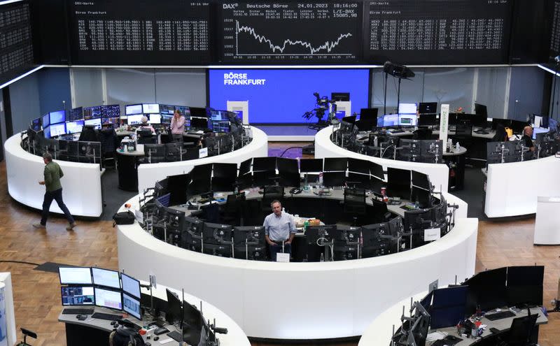 German share price index DAX graph is pictured at the stock exchange in Frankfurt