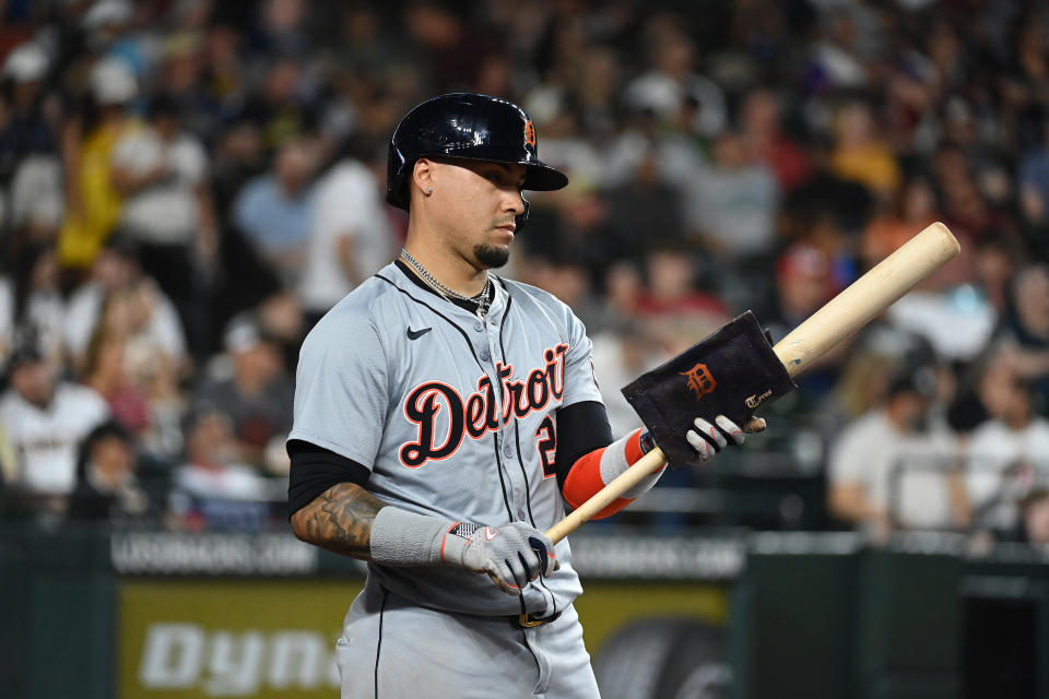 Javier Báez no ha rendido con bat pata los Detroit Tigers, quienes al menso han contado con su destreza a la defensiva. (Foto: Norm Hall/Getty Images)