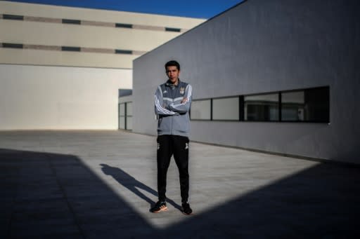 Benfica's head coach Bruno Lage visits the club's Football Academy in Seixal