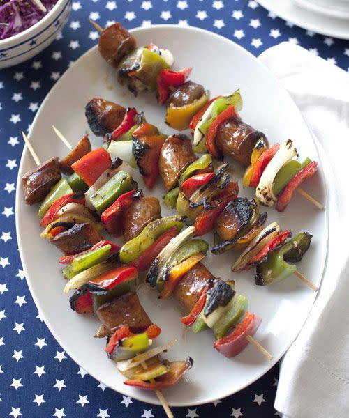 Sausage-Pepper Kabobs