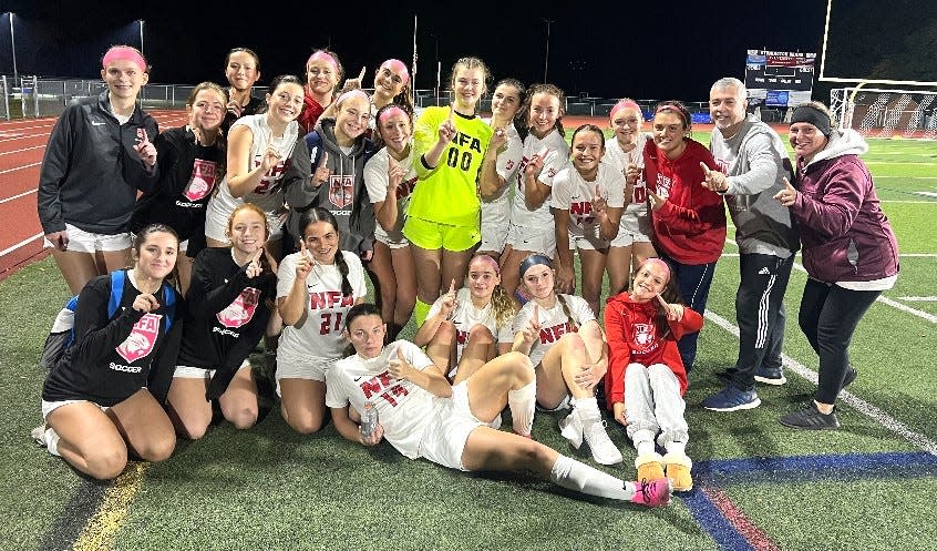 The NFA girls soccer team clinched the ECC Division I regular season title with a win over Stonington.
