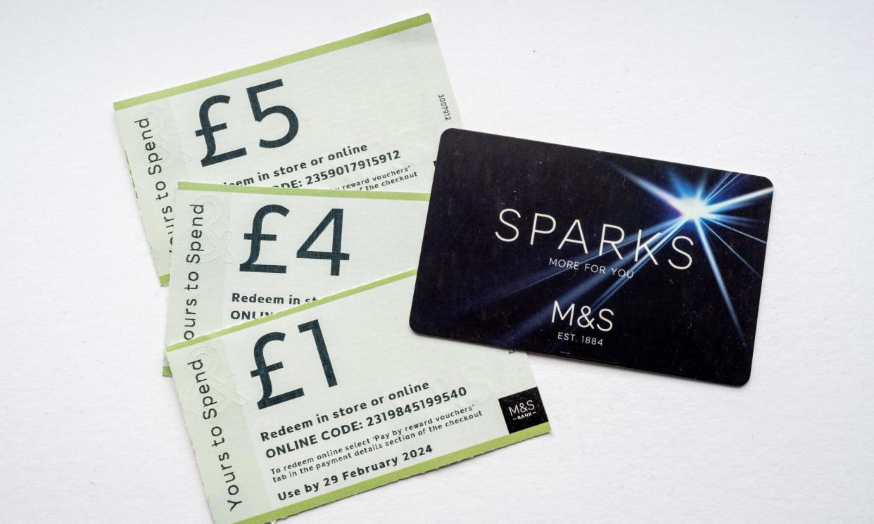 <span>Marks & Spencer’s Sparks offers discounts, but you have to request a physical card.</span><span>Photograph: David Humphreys/Alamy</span>