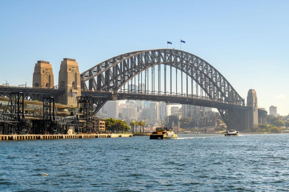 It’s a climb across the 500m long steel icon 134m above the harbour for adventurous travellers (Getty Images)