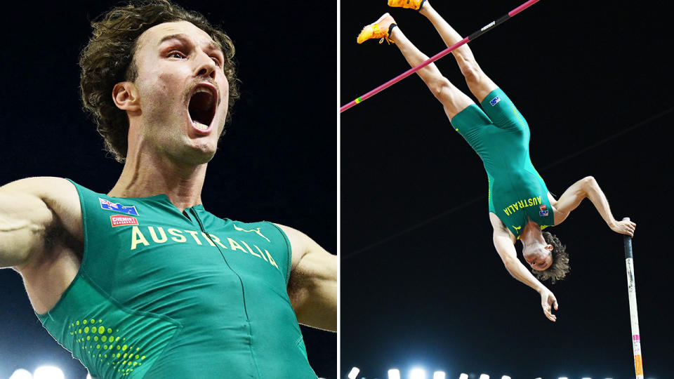 Kurtis Marschall at the world athletics championships.