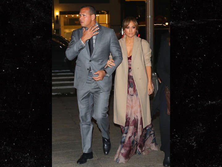 Alex Rodriguez and Jennifer Lopez went to dinner on Mother's Day evening. (TMZ)
