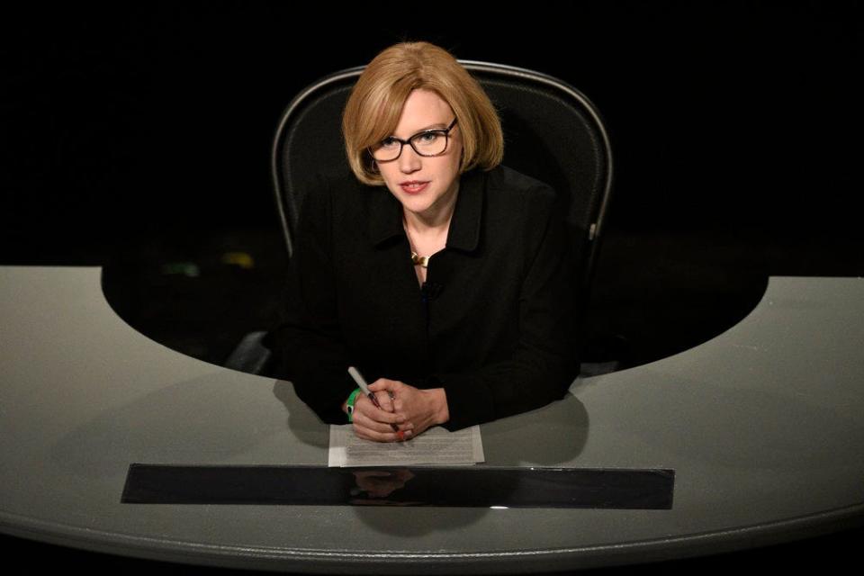 Kate McKinnon as Susan Page during the "VP Fly Debate" Cold Open on Saturday, October 10, 2020.