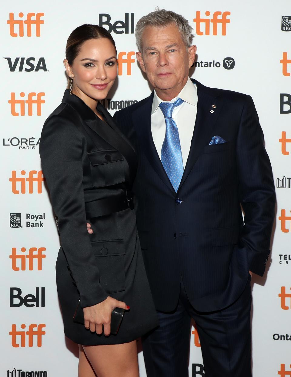 "Smash" star Katharine McPhee with husband David Foster at Toronto International Film Festival last September.