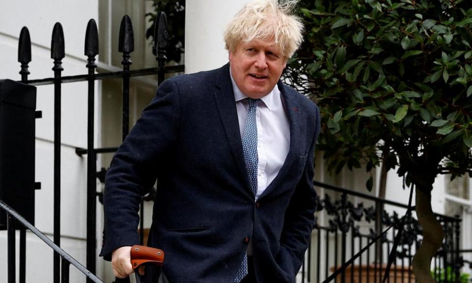 Boris Johnson in London