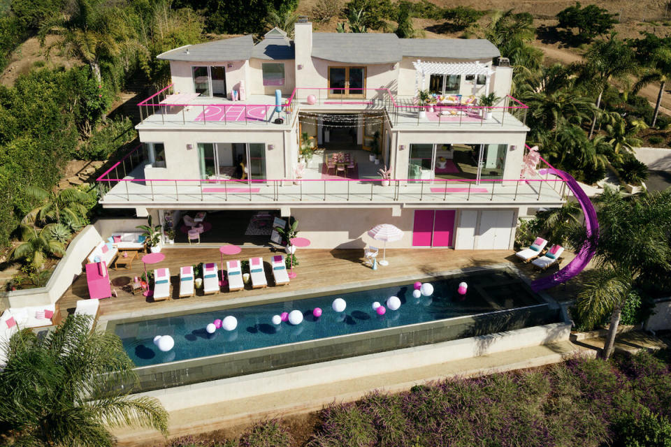 Airbnb listed a life-size version of Barbie's Dreamhouse, located in Malibu, California
