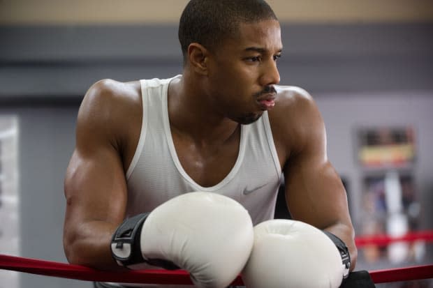 Michael B. Jordan as Adonis Creed in "Creed"<p>Warner Bros.</p>